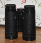 6. Exit pupils The exit pupil is that little disc of light that you see floating near the eyepiece, when you hold the bins about a foot from your eyes. Its diameter is the diameter of the big lenses divided by the magnification. It carries all the image information through your eye pupil to your retina.We often read how our own eye pupil limits the brightness of the view we get through binoculars, it is highlighted that where the binoculars exit pupil is bigger than the eye pupil, some of the light from the object glass will be wasted. True, but this is not the whole usage story. When the exit pupil is larger than the eye pupil, it is easier to set the interpupillary distance (the distance our eyes are apart) to match that of our eyes, plus, and a big plus at that, it is easier to keep our eye pupils fully illuminated with no annoying dimming, especially on board a moving vehicle. Consider the scenario where you have your eye pupil the same as the binoculars exit pupil. The likely-hood of you getting a perfect positional match is minimal. Foton 5 x 25 Russian-excellent but rubber eyecups tops perished.